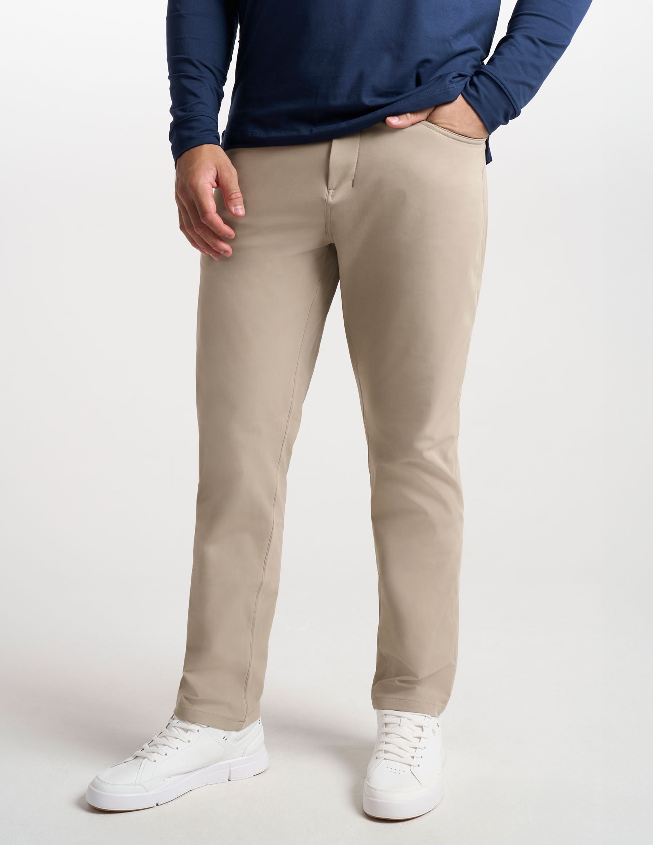 5-Pocket Tech Pants - Khaki - Classic Fit