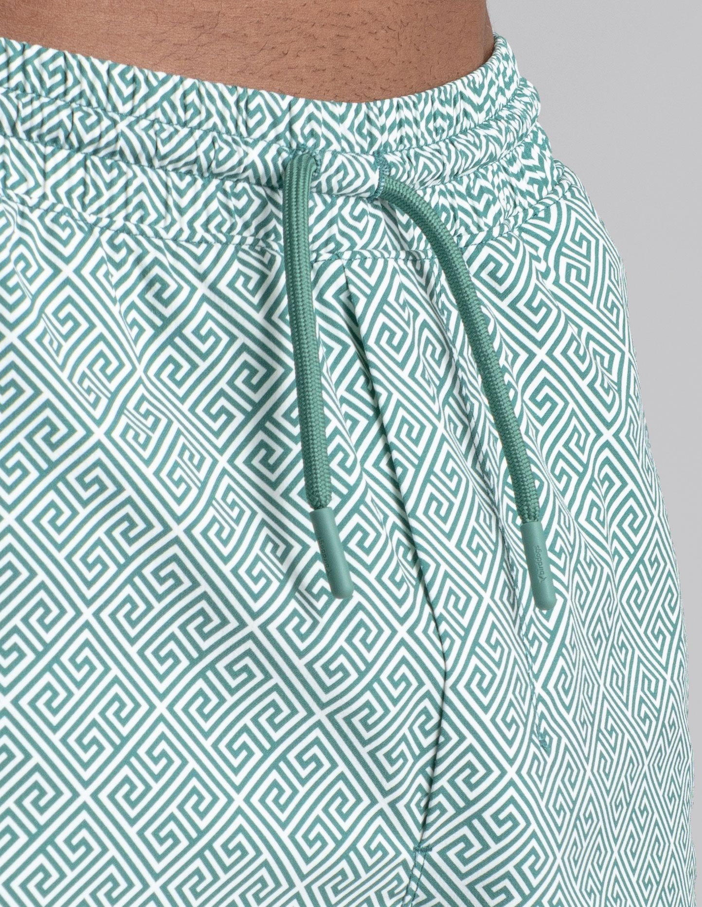 Swim Shorts - Delphi Grid Green (The Ibiza Ease)