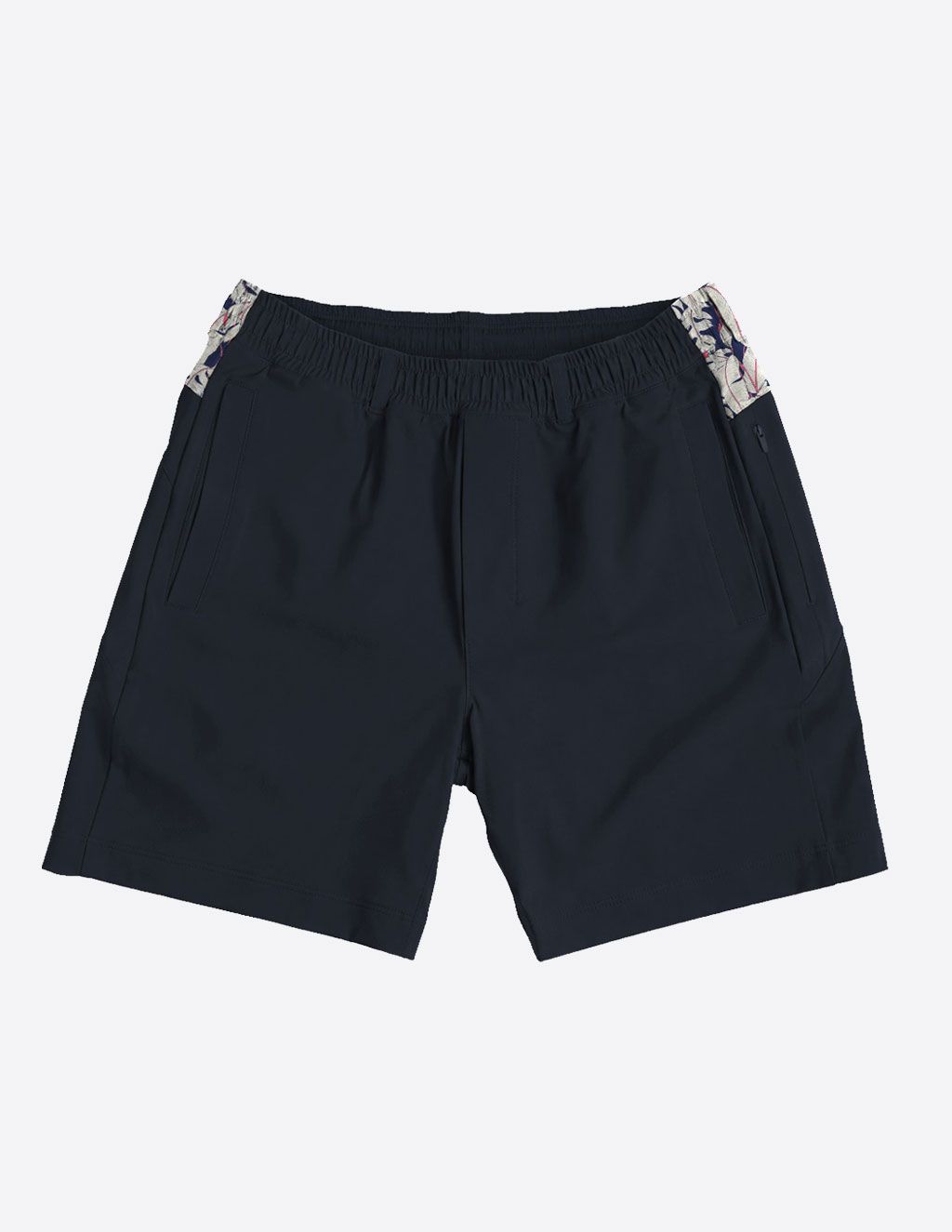 3 in 1 Khaki Shorts - Navy & Royal Ferns (Osmunda the Greats)