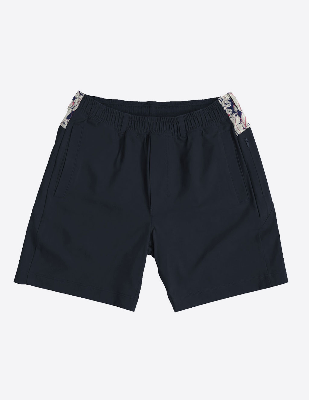 3 in 1 Khaki Shorts - Navy & Royal Ferns (Osmunda the Greats)