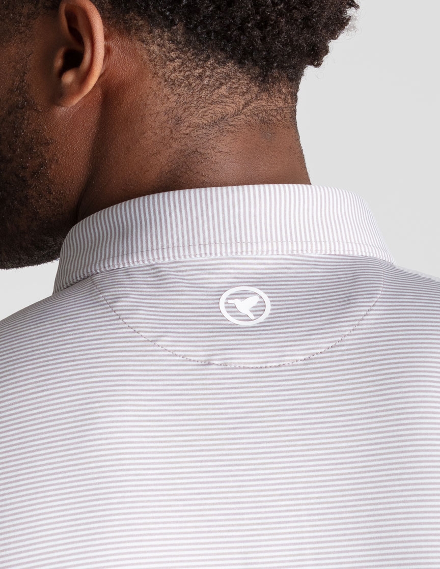 Performance Polo - Gray Stripes