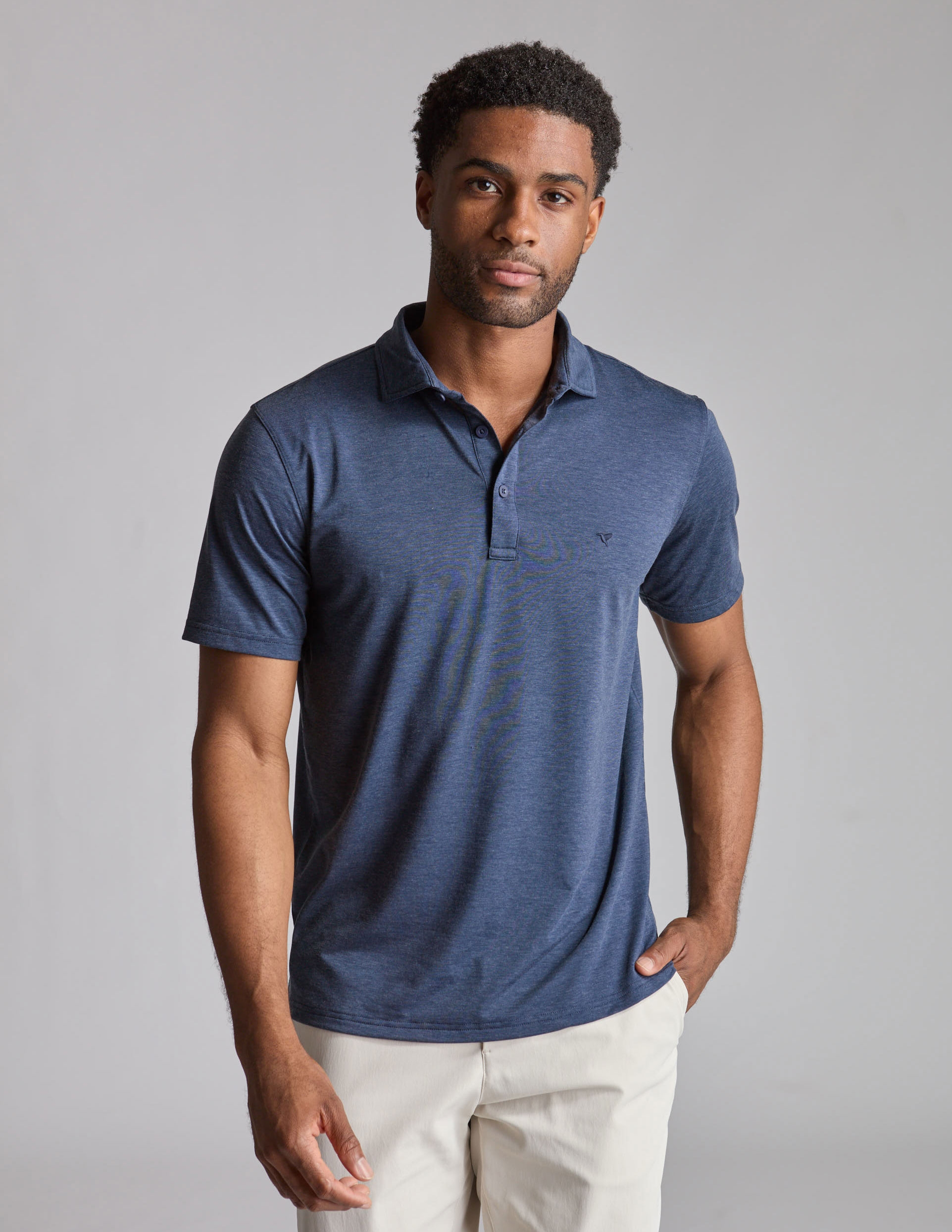 NoSweat Polo - Navy Heather