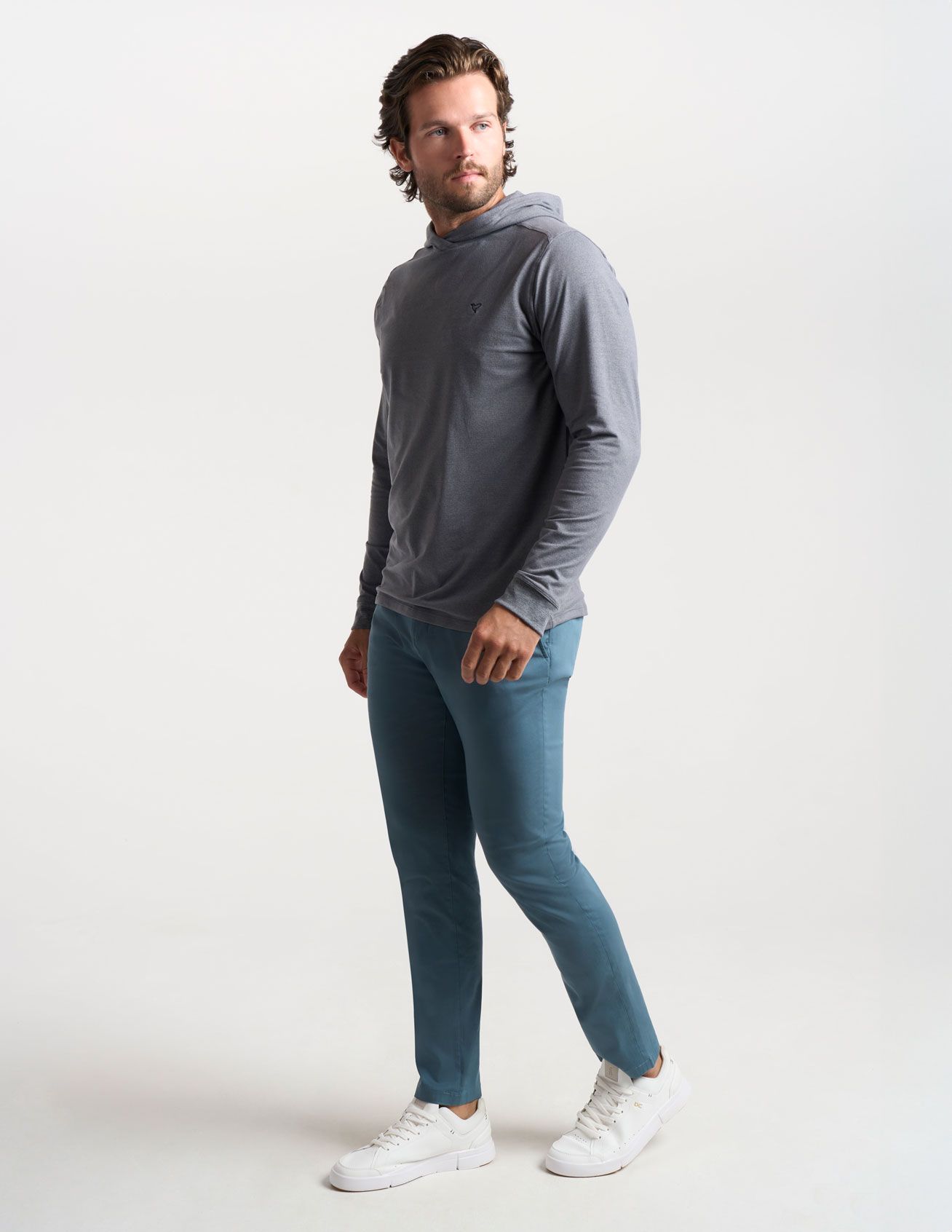 Stretch Khakis - Steel Blue