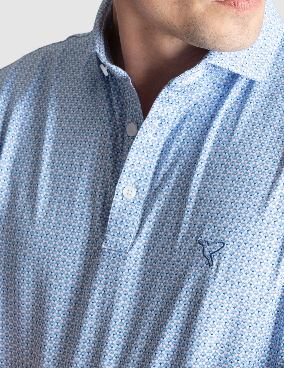 Performance Polo - Blue & White Fans