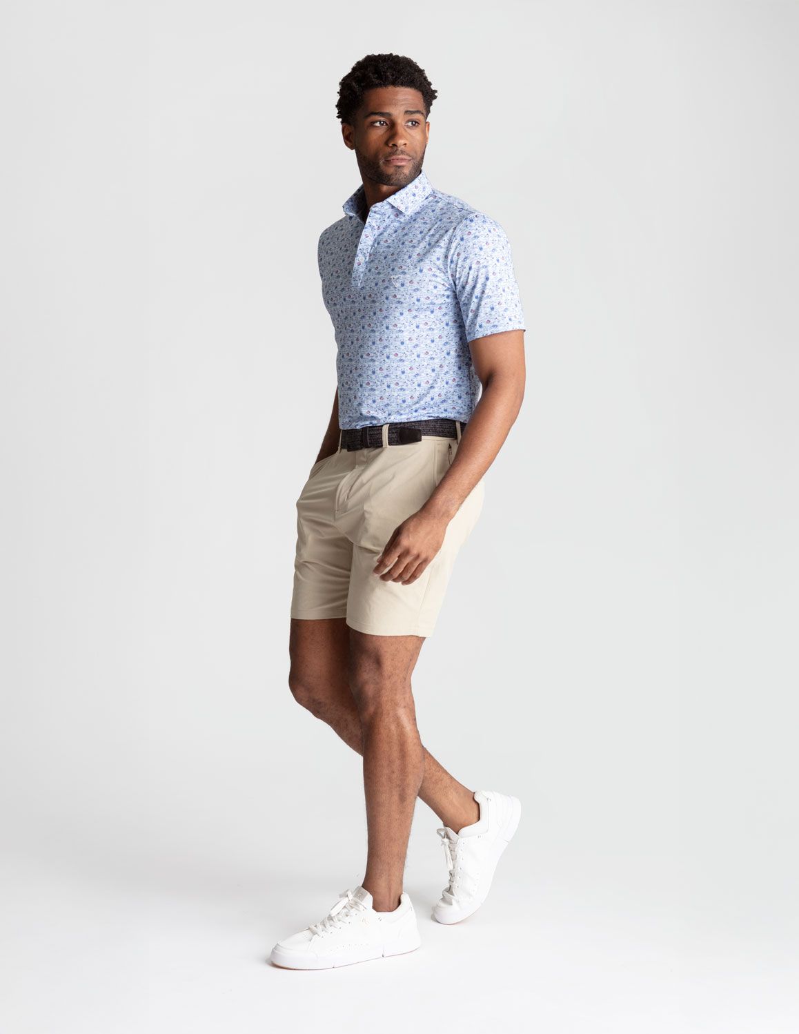 Performance Polo - Blue Llamas