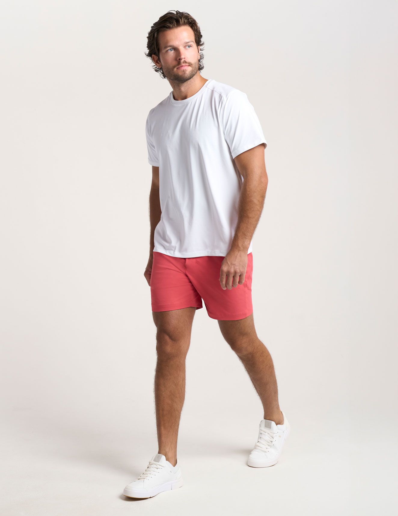 Khaki Shorts - Cranberry