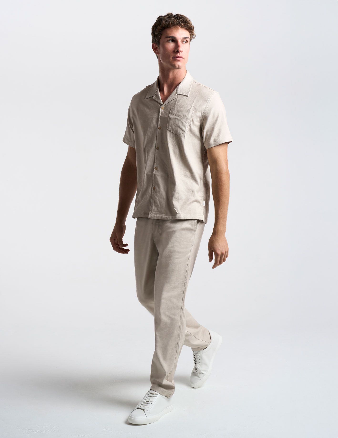 Tech Linen Pants - Beige