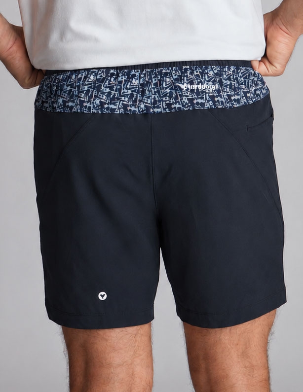 Original Gym Shorts - Navy with Binder Reminder (The Doodle Lords)