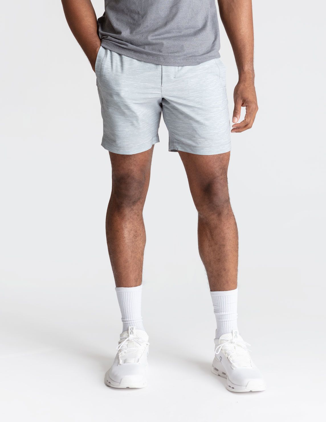Gym Shorts - Light Gray Heather