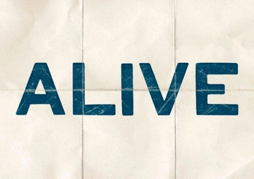 Bilde for Jesus lever for oss