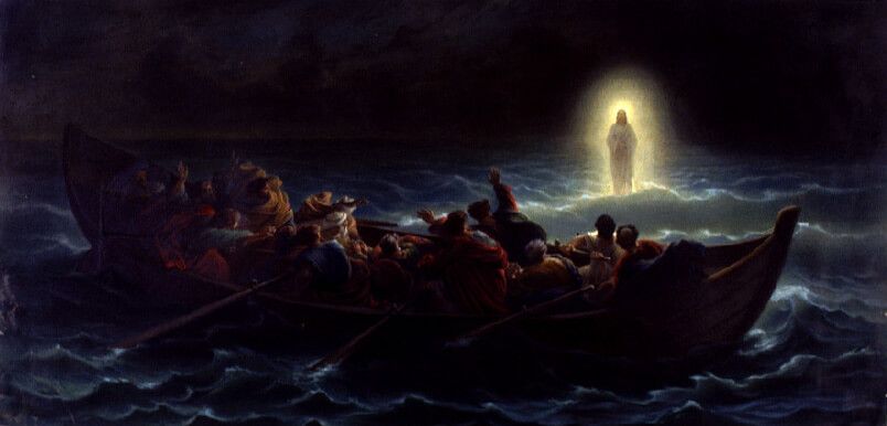 Jesus går på vannet