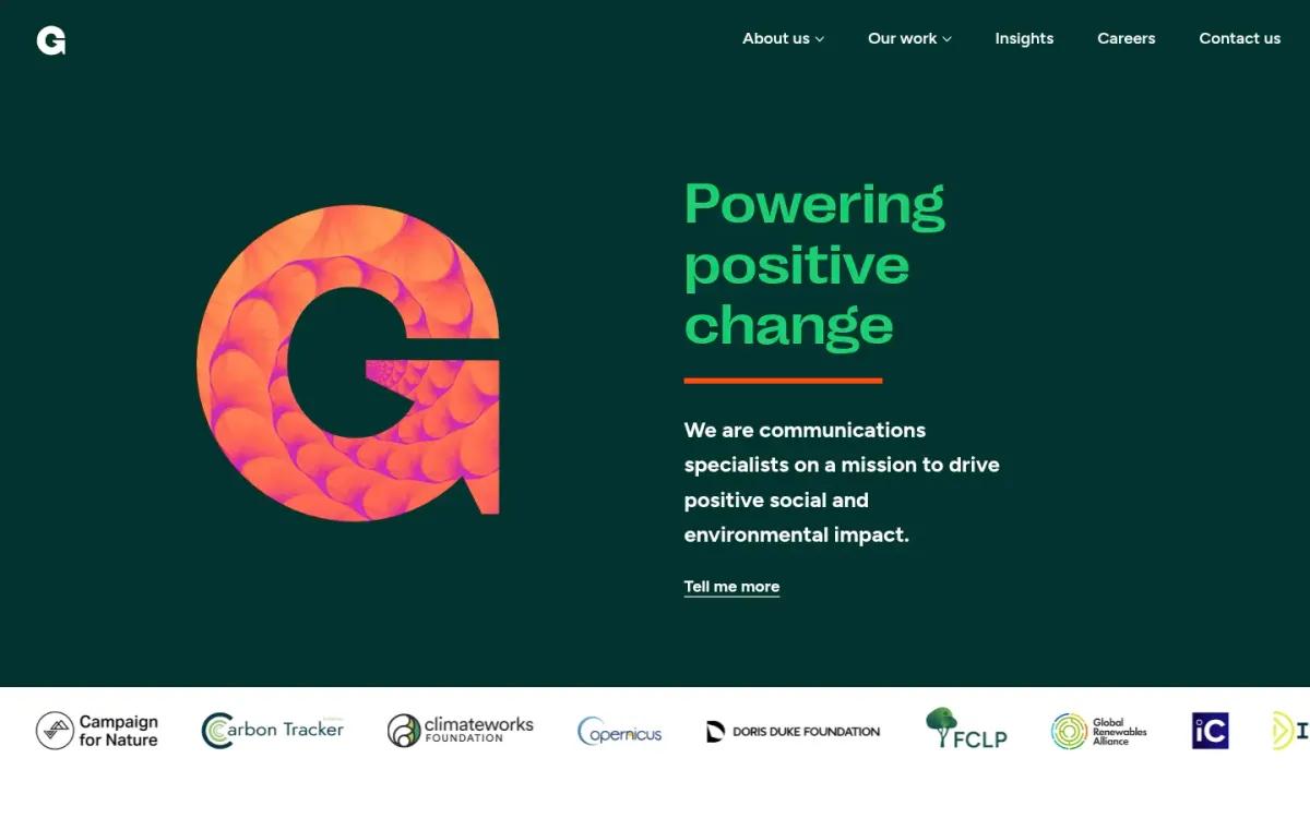 Greenhouse Communications homepage screenshot captured in October 2026