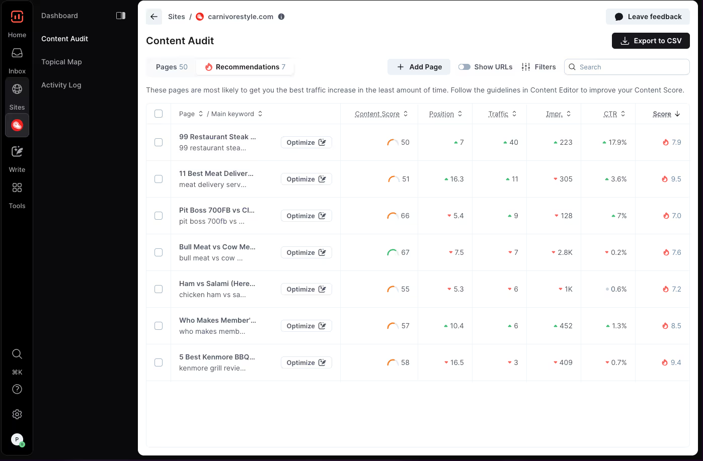 Lemlist interface