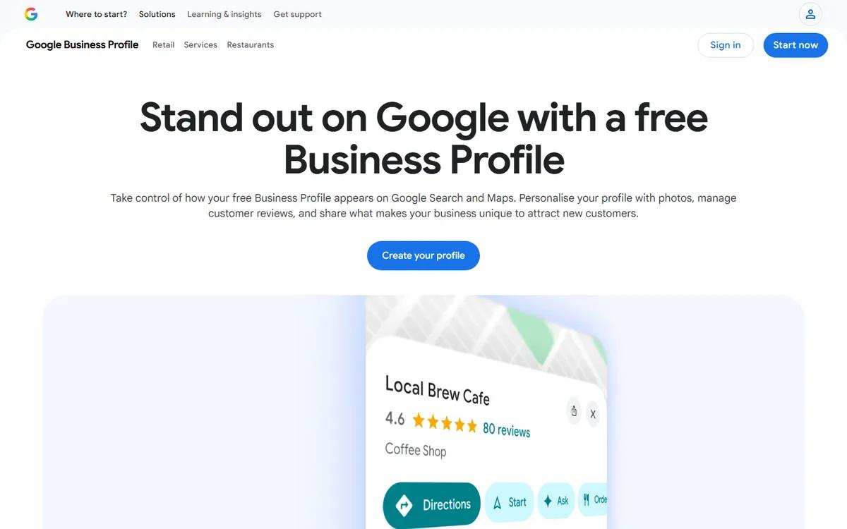 Google Business Profile directory screenshot captured in September 2026