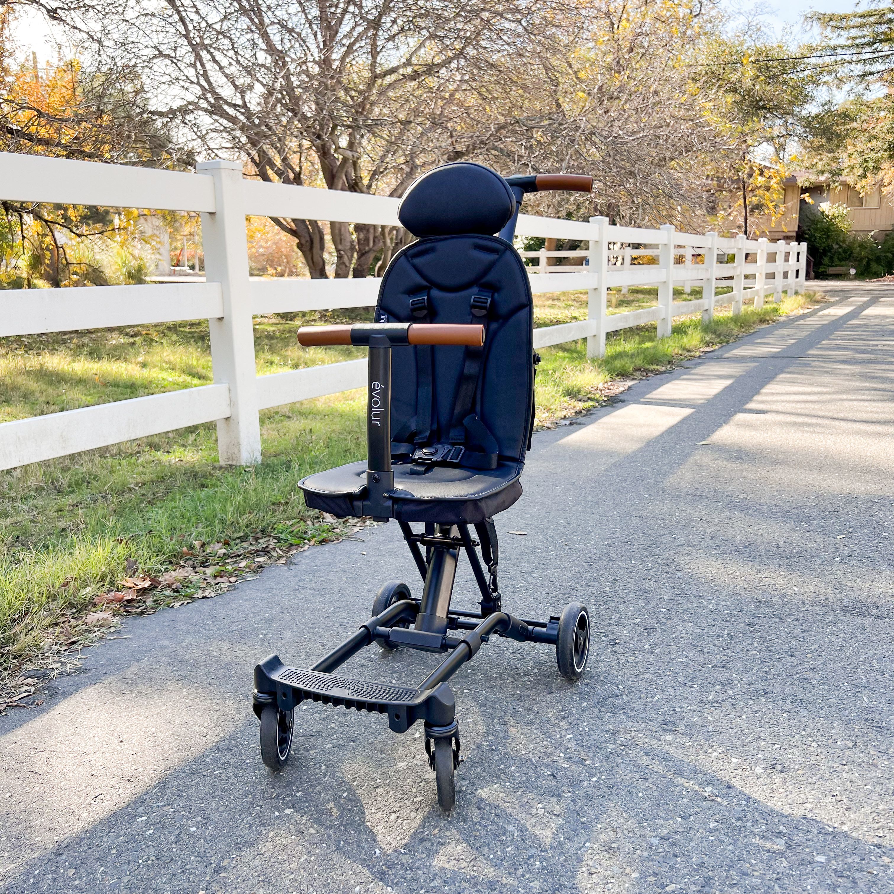 Evolur Cruise Rider Stroller with adjustable handlebar, and large canopy