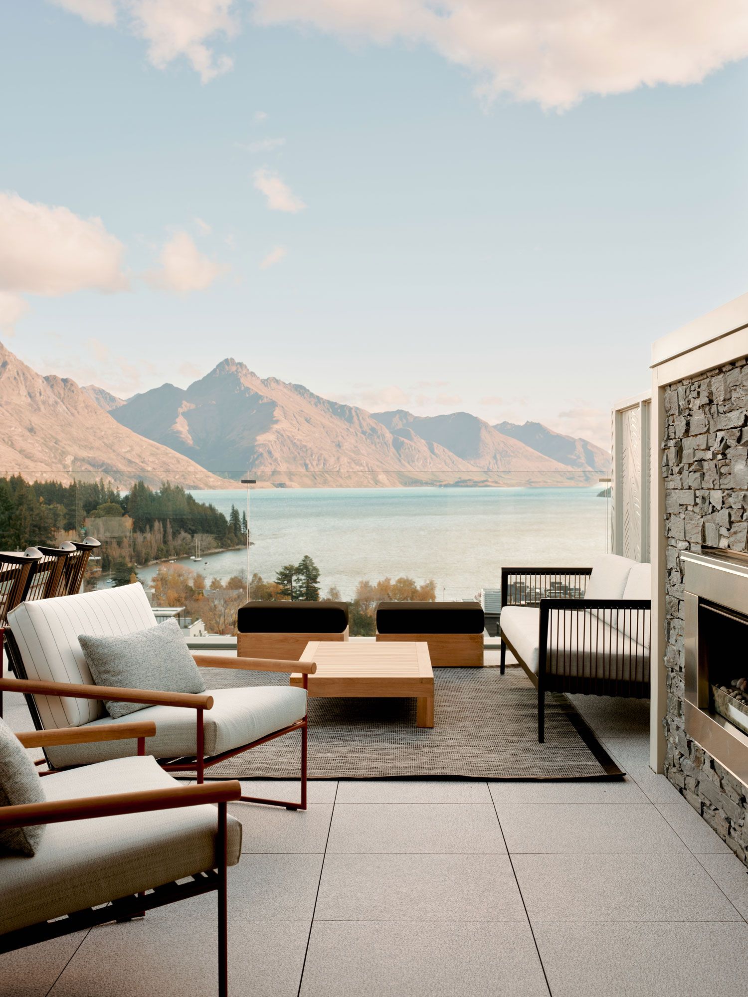 Soak in the views from the balcony