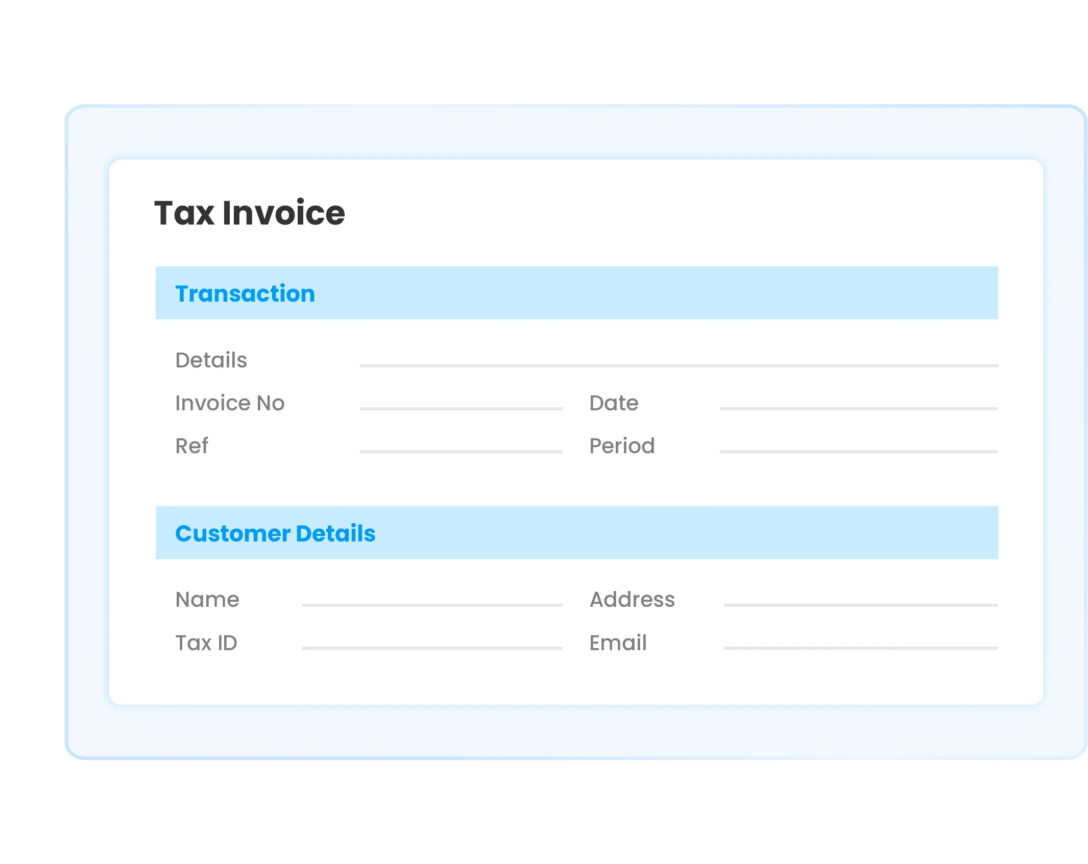 Tax invoices illustration in Ukirama ERP