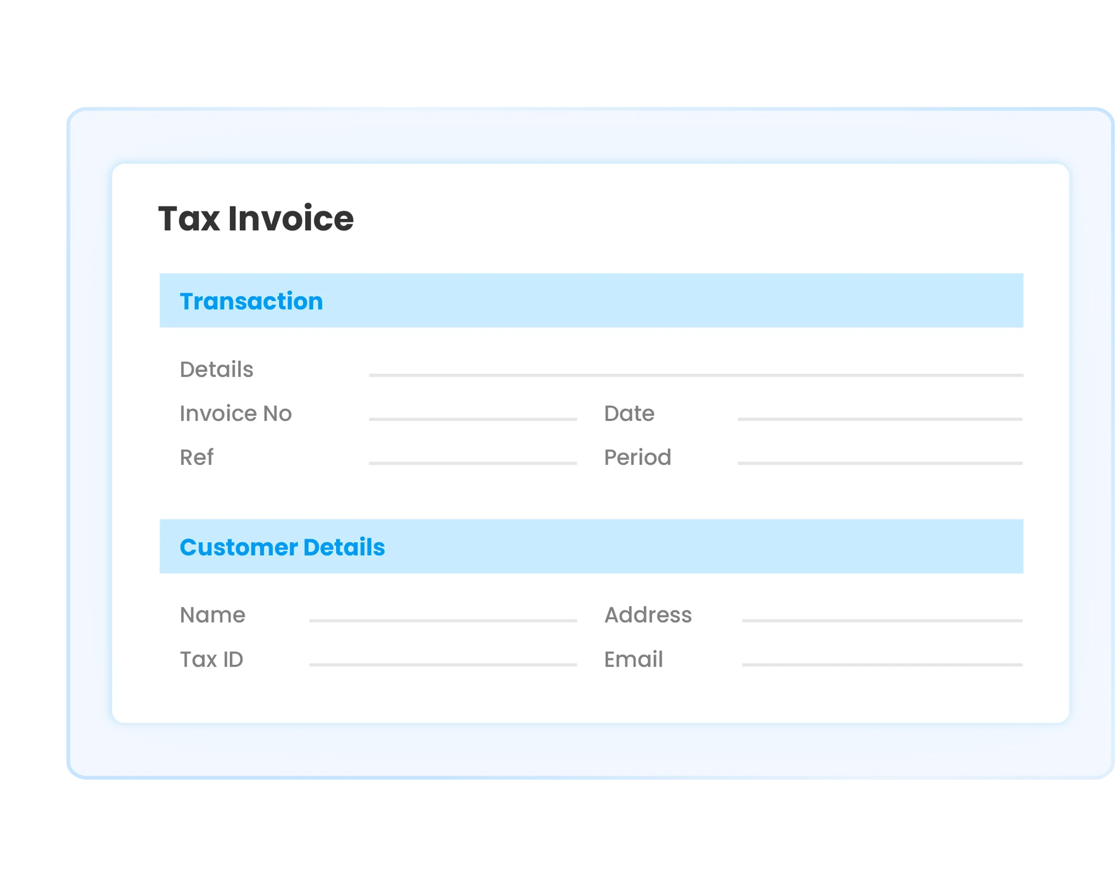 Tax invoices illustration in Ukirama ERP