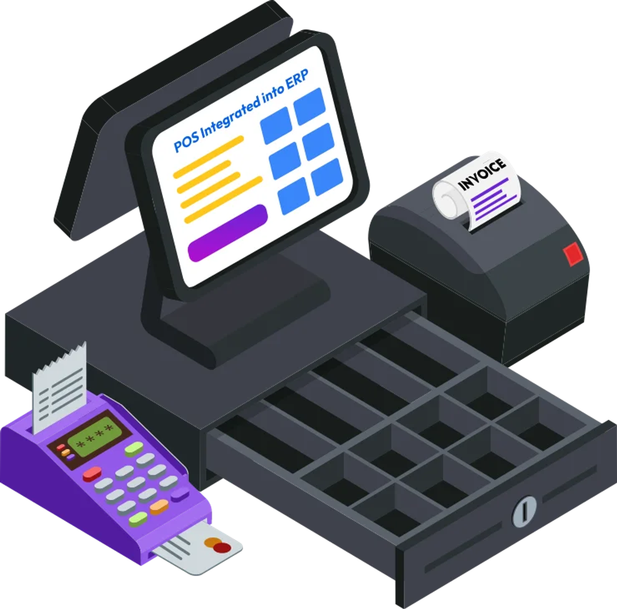 Ilustrasi fitur Point of Sales di software Ukirama ERP