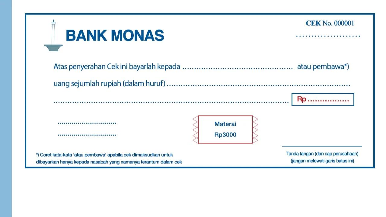 Ilustrasi Cek Bank