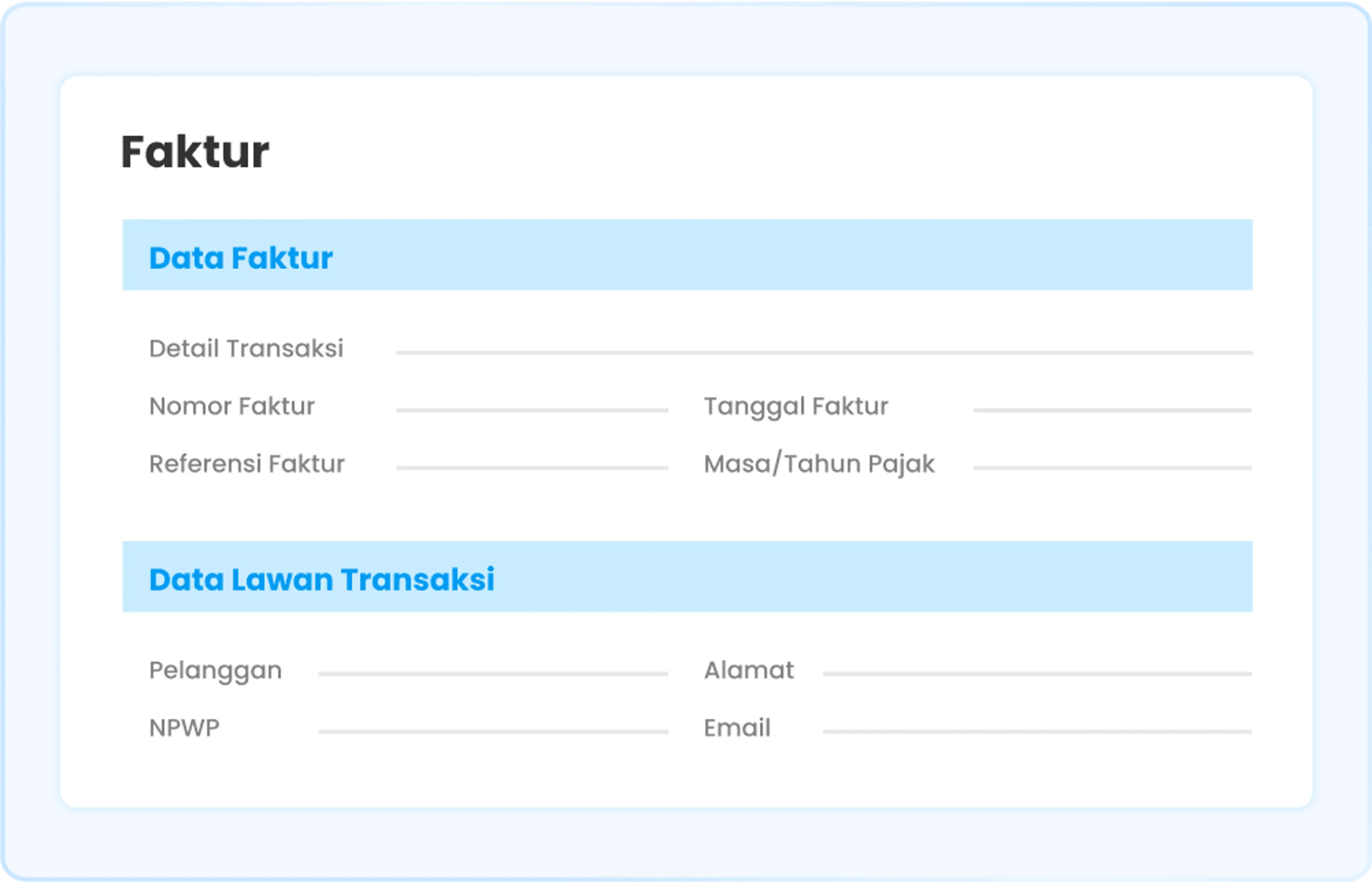Ilustrasi faktur pembelian dan penjualan di software Ukirama ERP