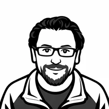 cartoon picture of mathias smiling