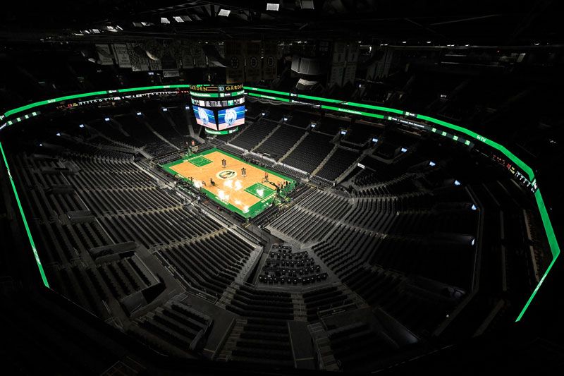 Wide shot of the arena from the Rafters