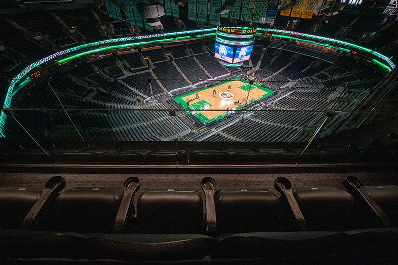 Wide shot of the arena from the Rafters