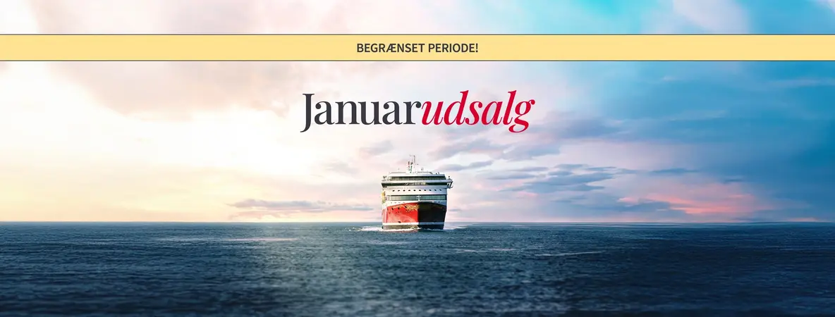 Januarudsalg på minicruise til Bergen fra Hirtshals