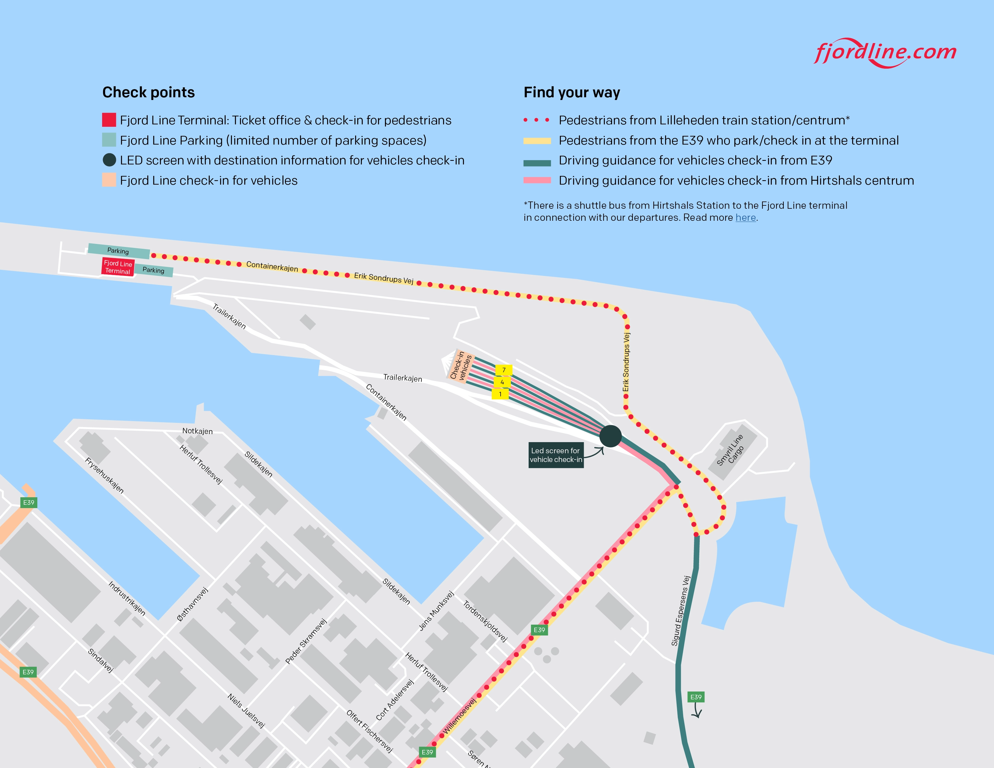 a map showing where to check points and find your way
