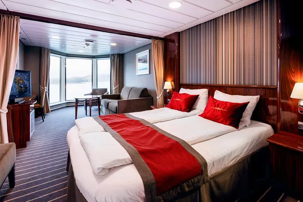 Suite med dobbeltseng.