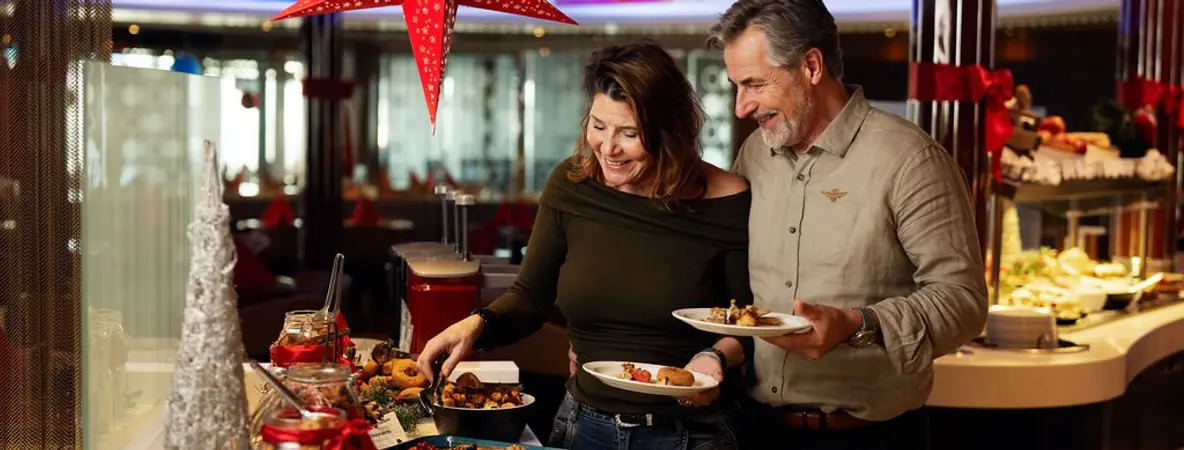 Dagscruise fra Kristiansand til Hirtshals med julebuffet inkludert