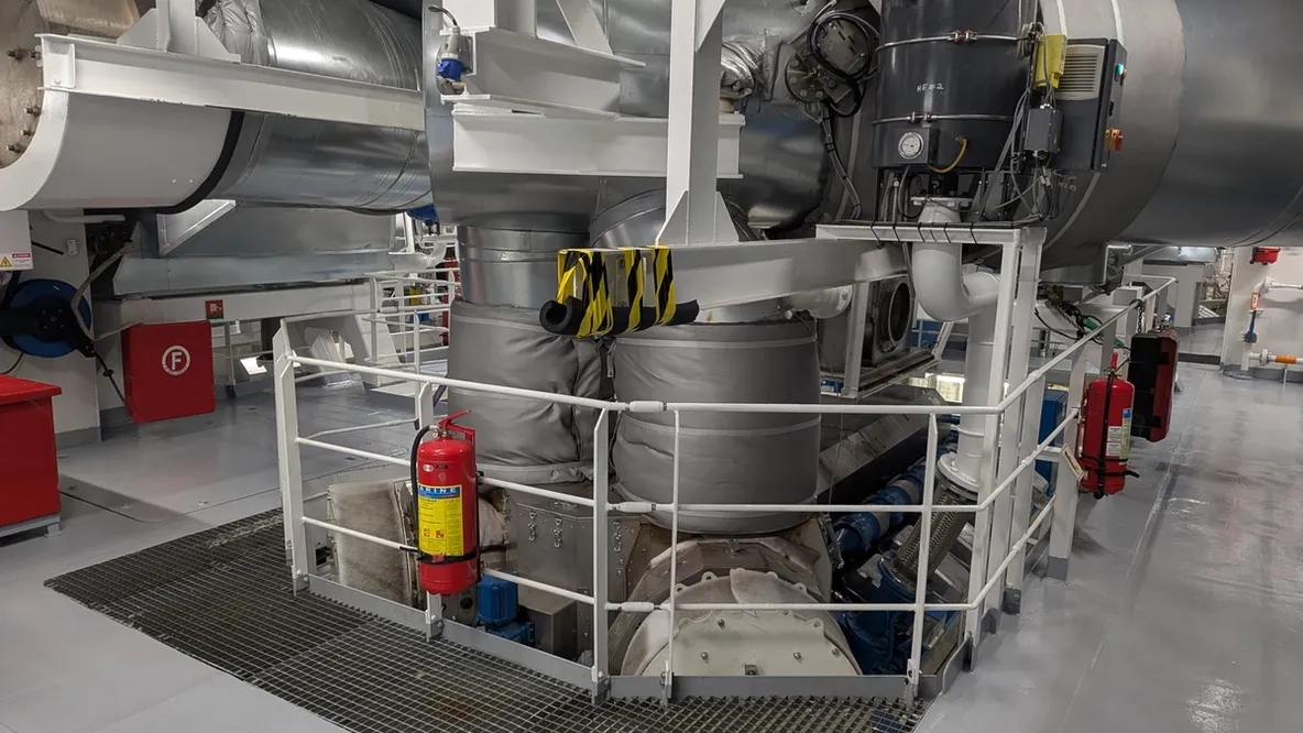 Område akterut på skip.