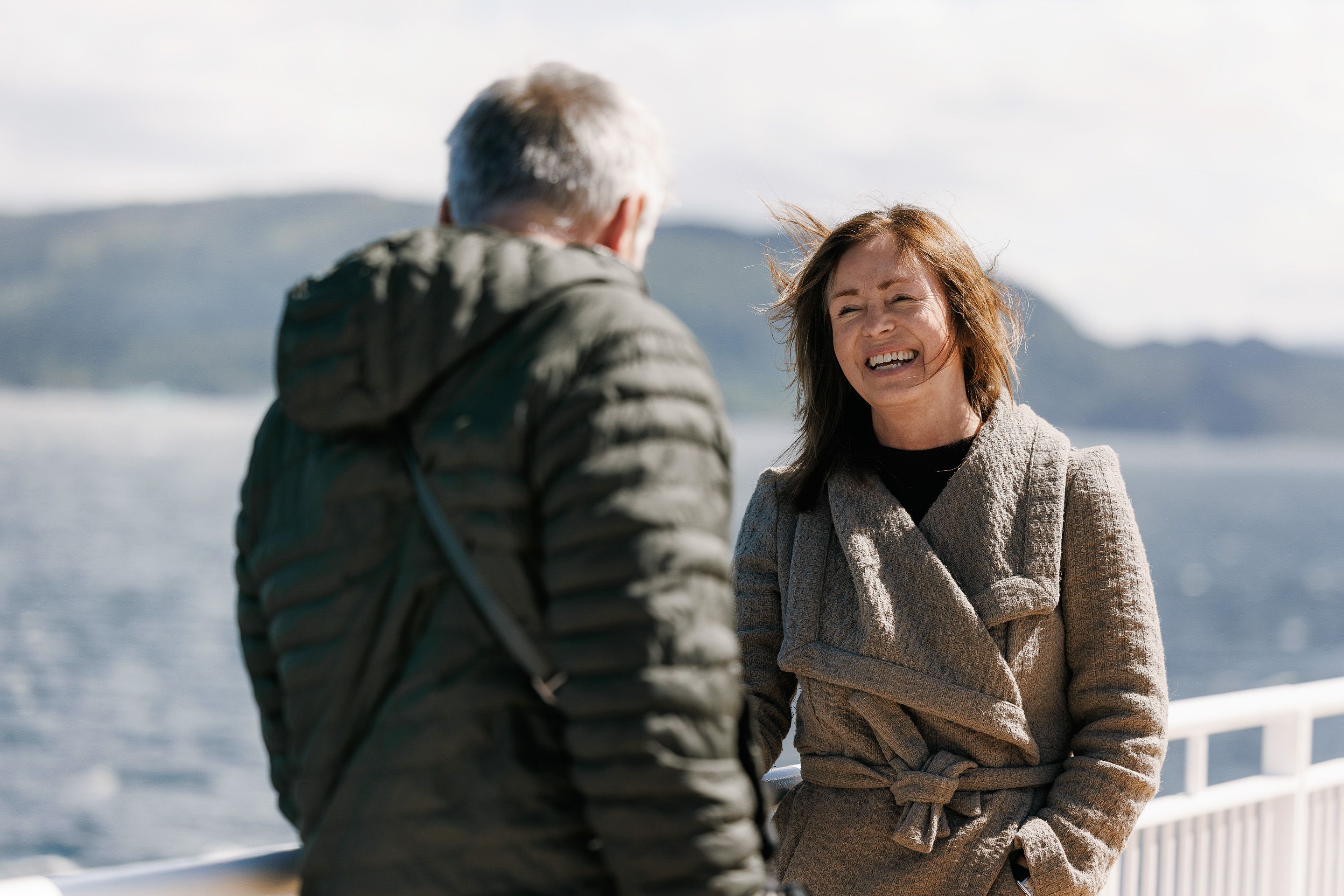Par på dækket af cruisefærgerne 