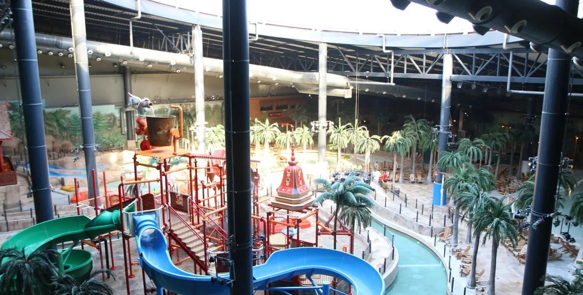 Forrykende spenning i Aquadome. Foto: Lanandia