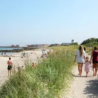 Sæby ligger nærmest på stranden. Foto: Visit Denmark