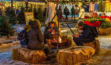 Besuche die Weihnachtsstadt Bergen