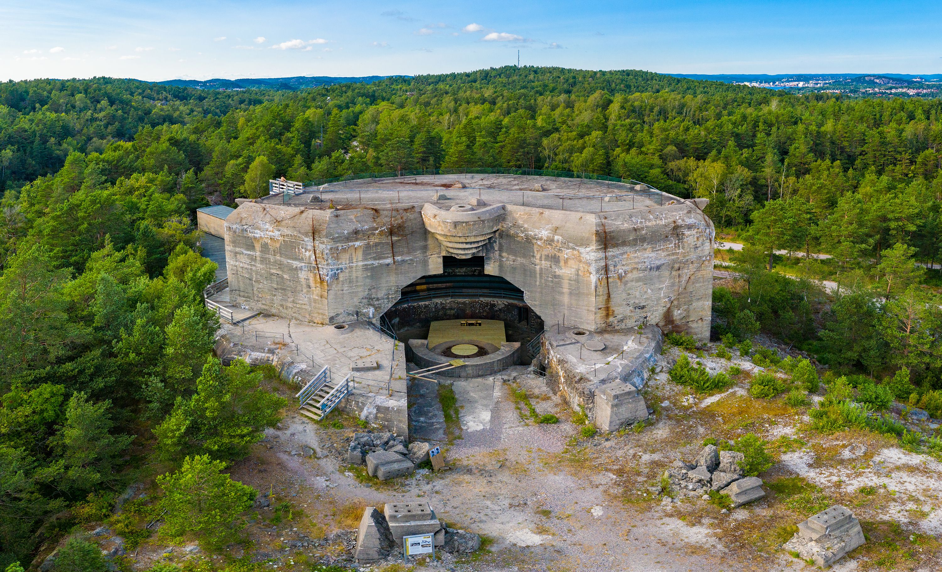 Kristiansand Cannon Museum - the cannon bunker