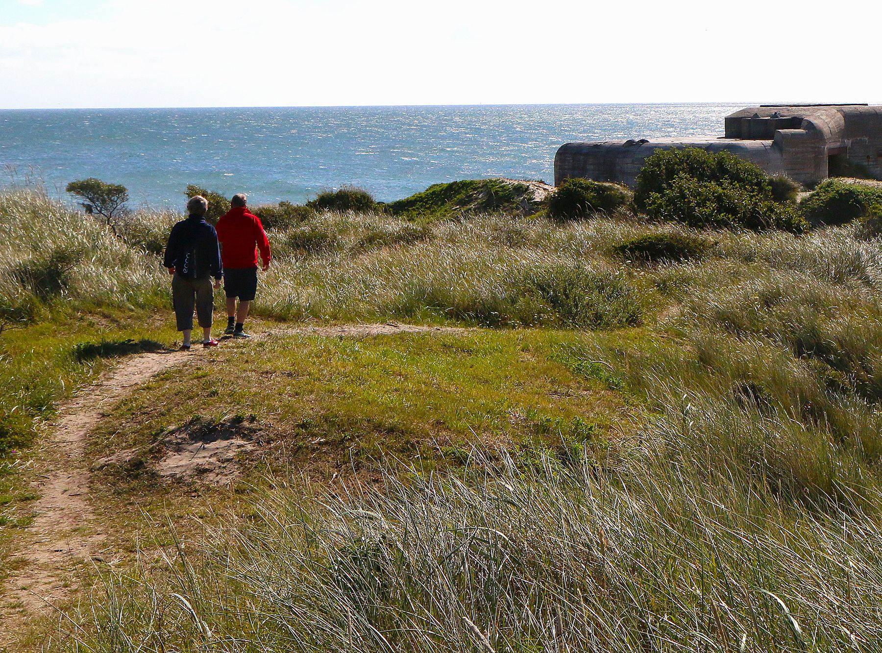 Idyll. Landskapet bak stranden er preget av såkalte klitter. Et vakkert landskap for vandring og adspredelse. Foto: Fjord Line