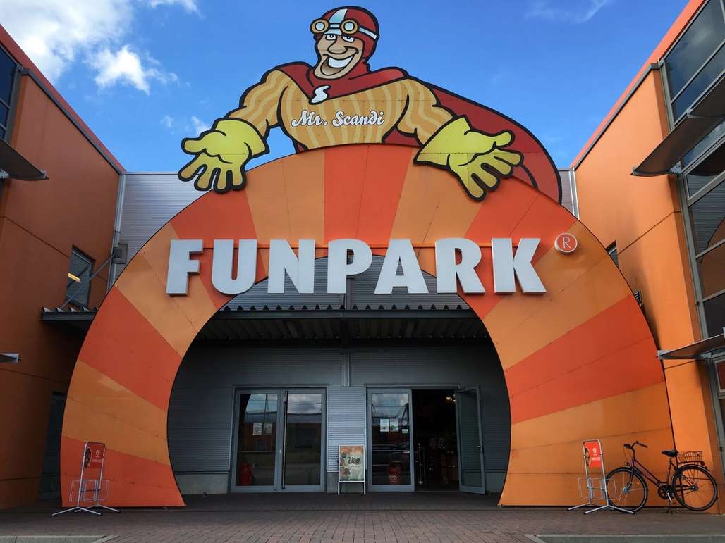 Inngangspartiet til lekelandet Funpark.