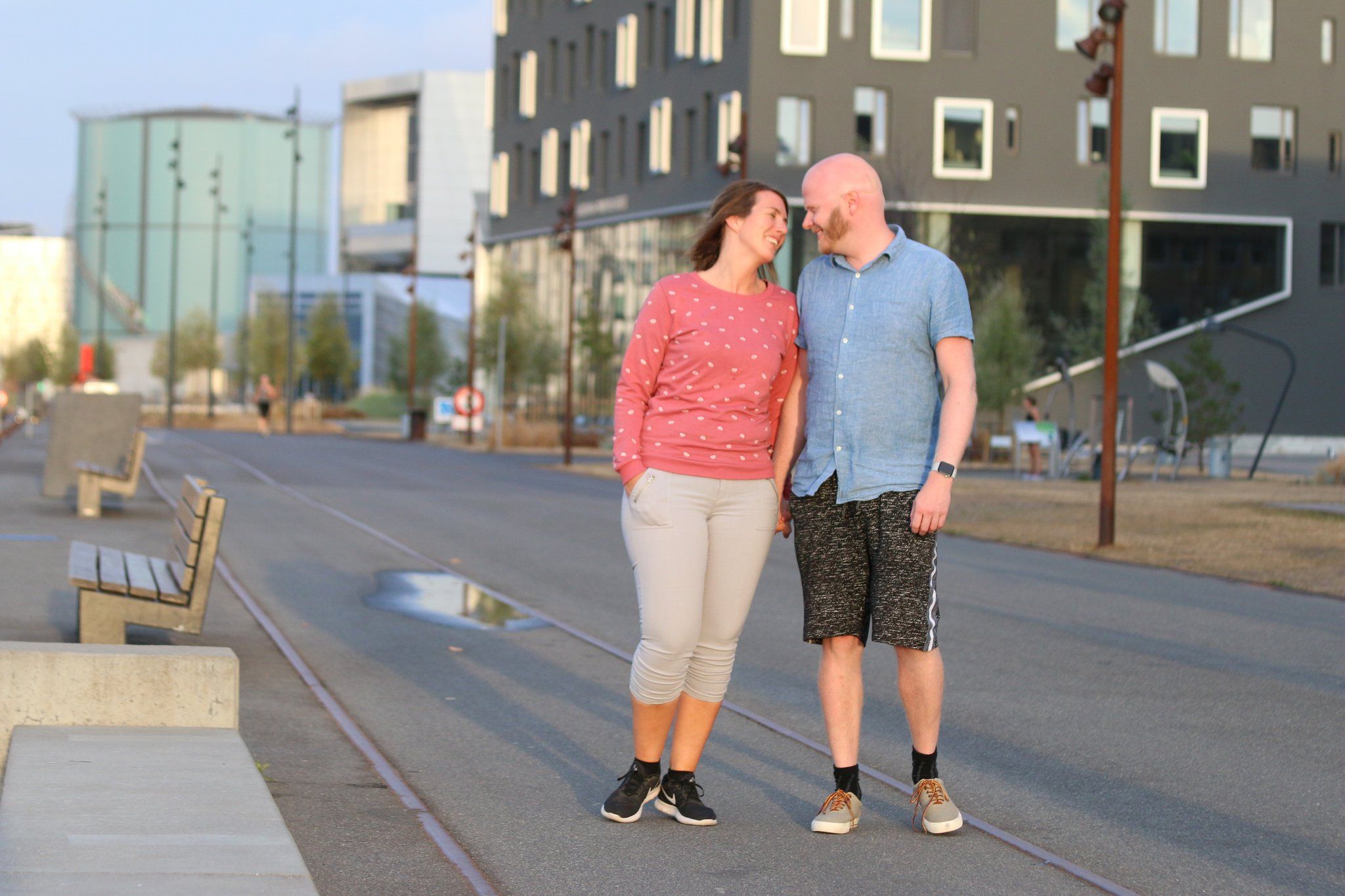 Par nyter havnen i Aalborg