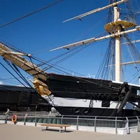 Elegante linjer på det tidligere krigsskipet. Foto: Visit Aarhus/Djursland