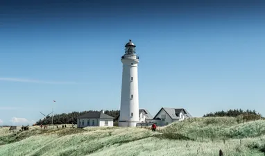 Hirtshals Fyr - panoramautsikt over Nordsjøen