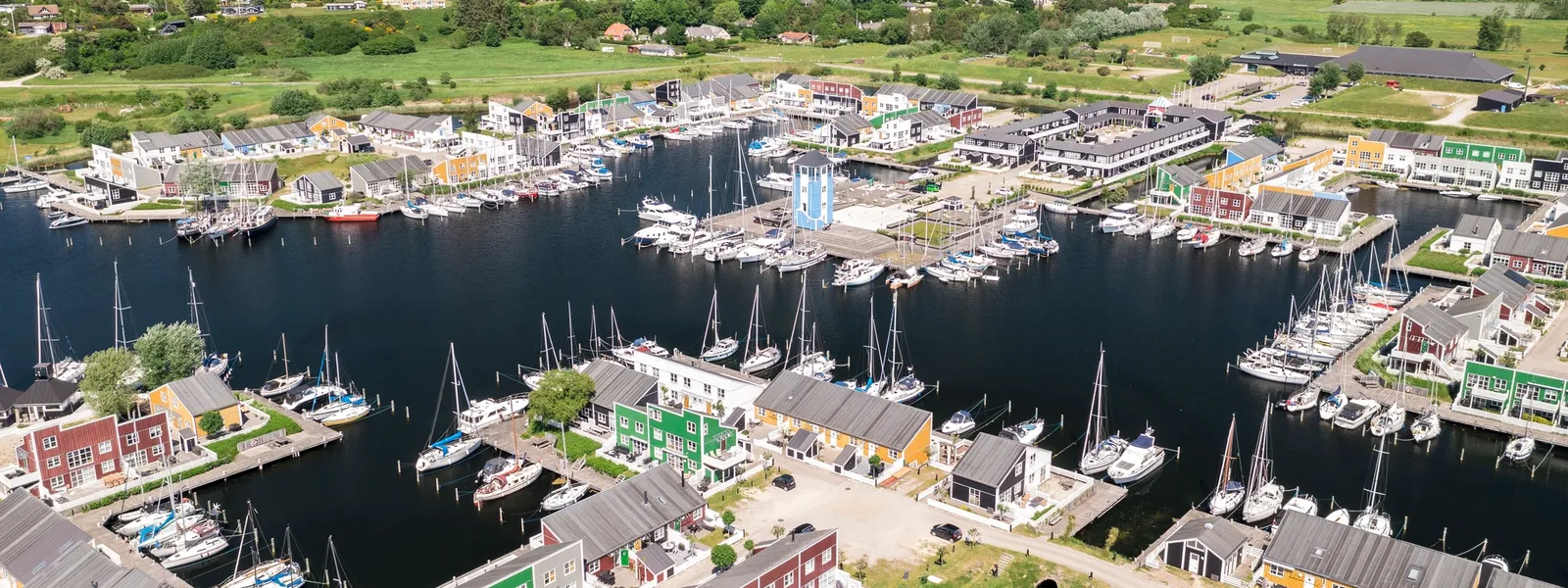 Flyfoto av feriesenteret