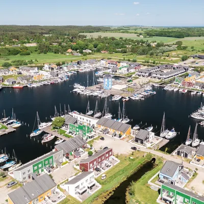 Flyfoto av feriesenteret