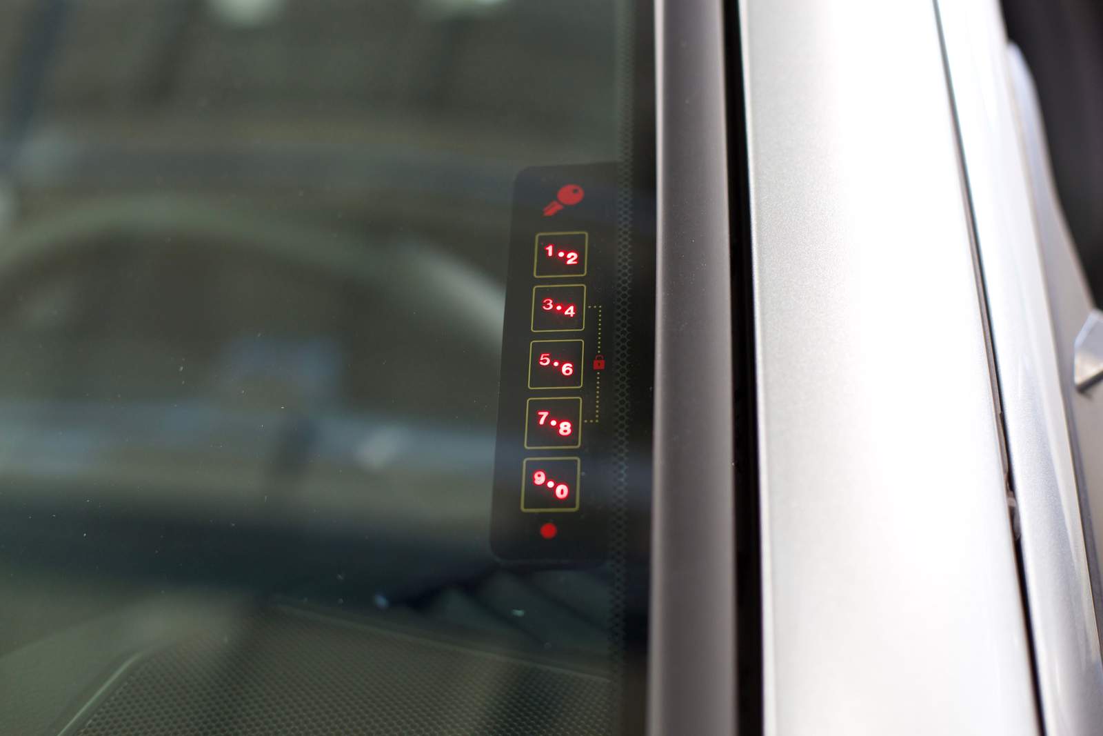 Toyota Touch keypad entry system