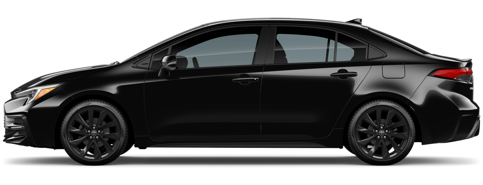 Side profile of a 2026 corolla Corolla XSE 2.0L 4-Cyl. Engine Front-Wheel Drive