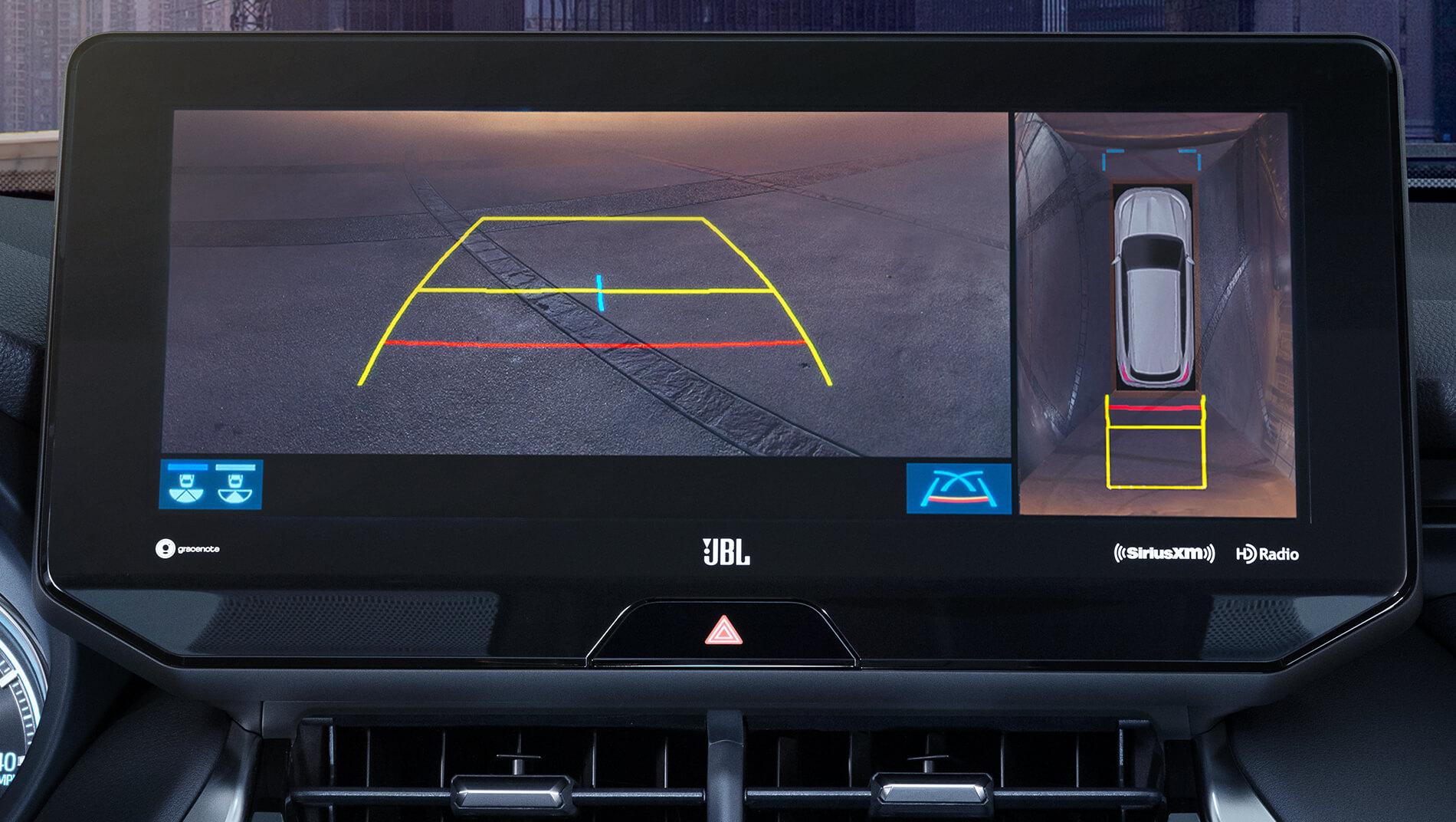 Toyota Venza with backup camera with different camera angles