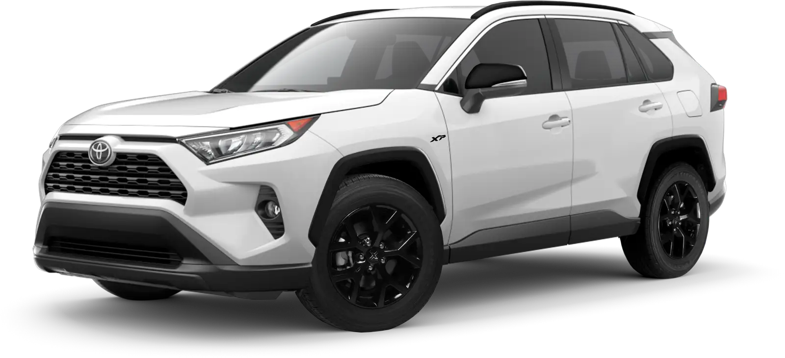 exterior shot of a white Toyota RAV4 XP Series