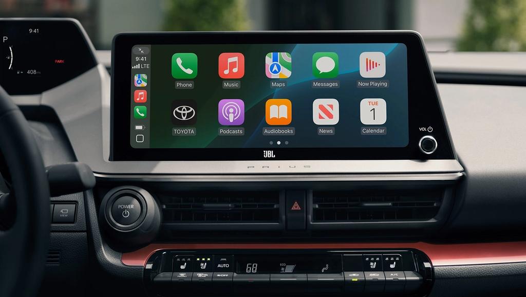 Promotional image from Toyota showing a vehicle, accessories, or people using the vehicle in everyday or outdoor environments.